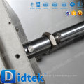 Accionador neumático Didtek Acero fundido Válvula rectangular de cuchilla